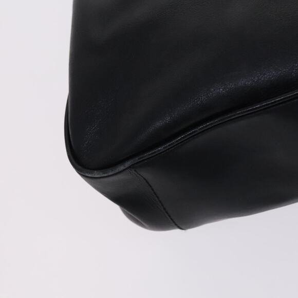 GUCCI Bamboo Hand Bag Leather Black Gold 001 001 - Picture 13 of 16